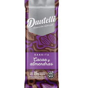 Barritas De Cacao Y Almendras Sin Tacc X 35 Grs - Dantelli